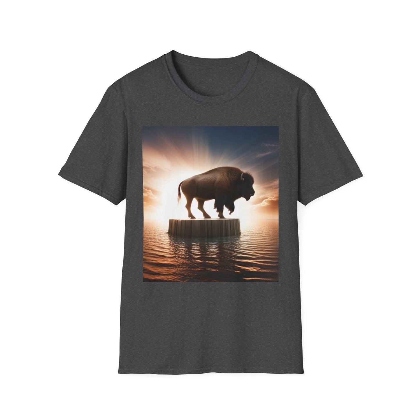 Unisex Softstyle T-Shirt - Wyoming Bison