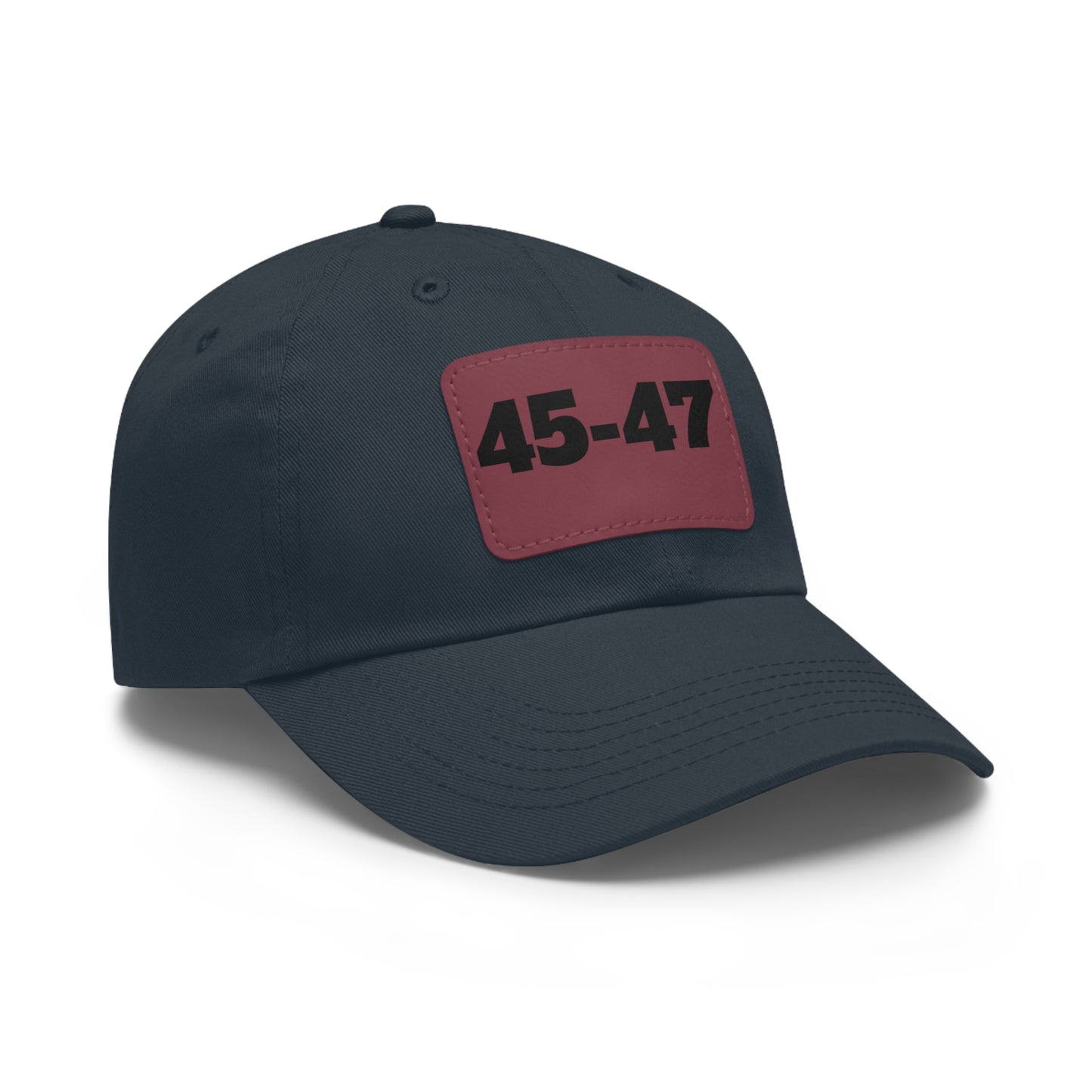 Dad Hat with Leather Patch (Rectangle) - 45-47