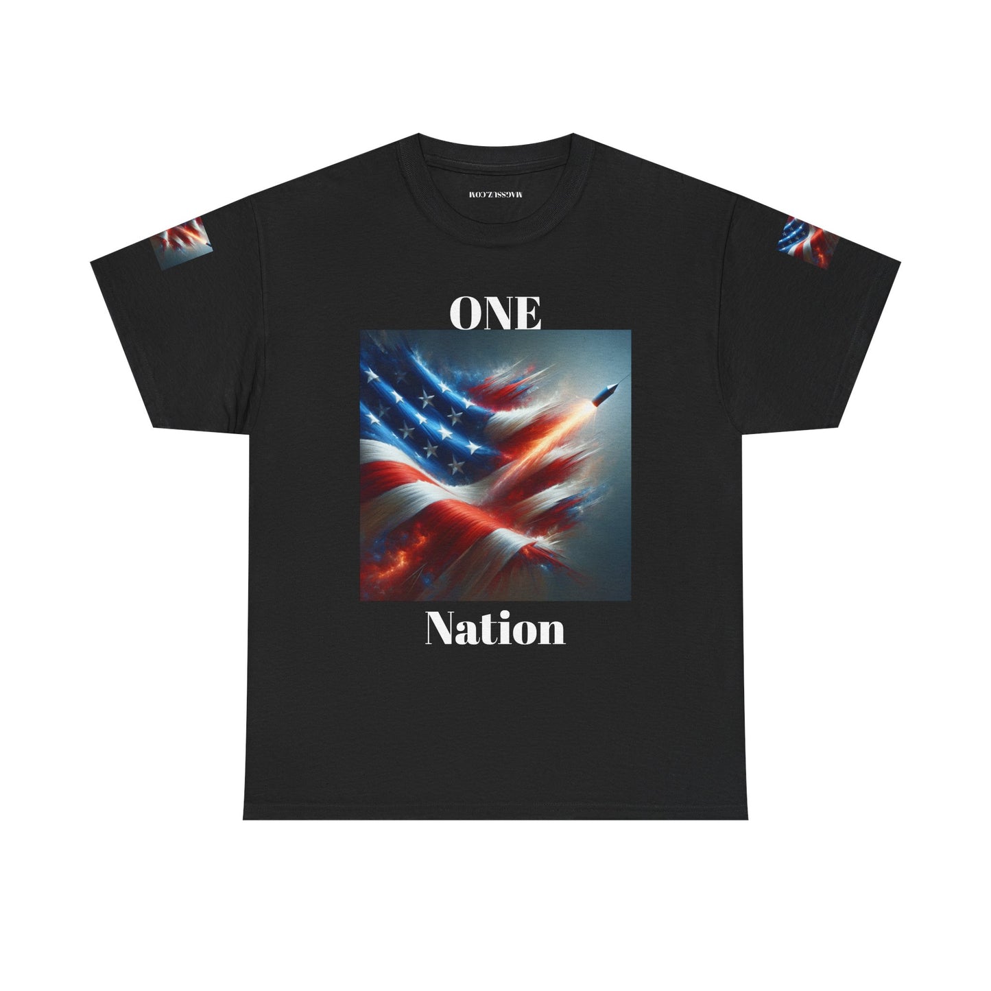 Patriotic Heavy Cotton Tee | Independence Day, Memorial Day, July 4th, Casual Wear, Gift for Veterans, Americana Fashion