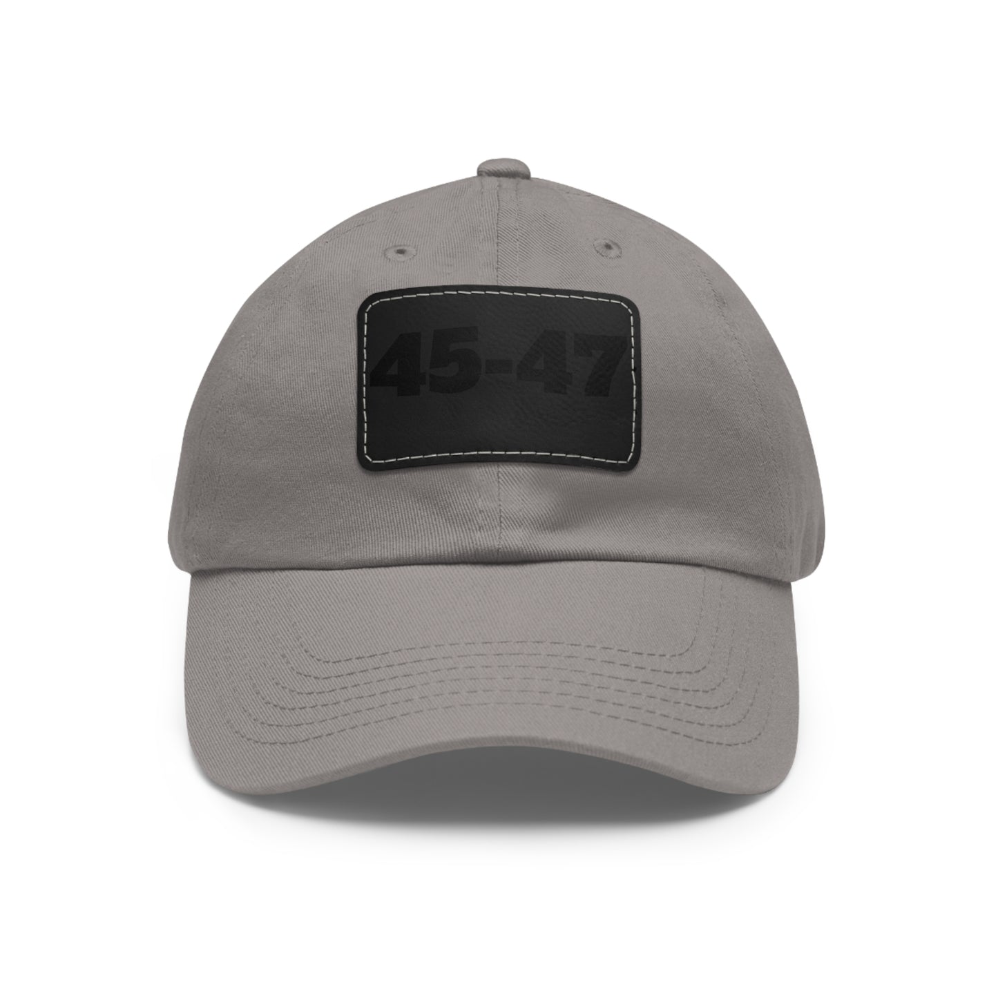 Dad Hat with Leather Patch (Rectangle) - 45-47