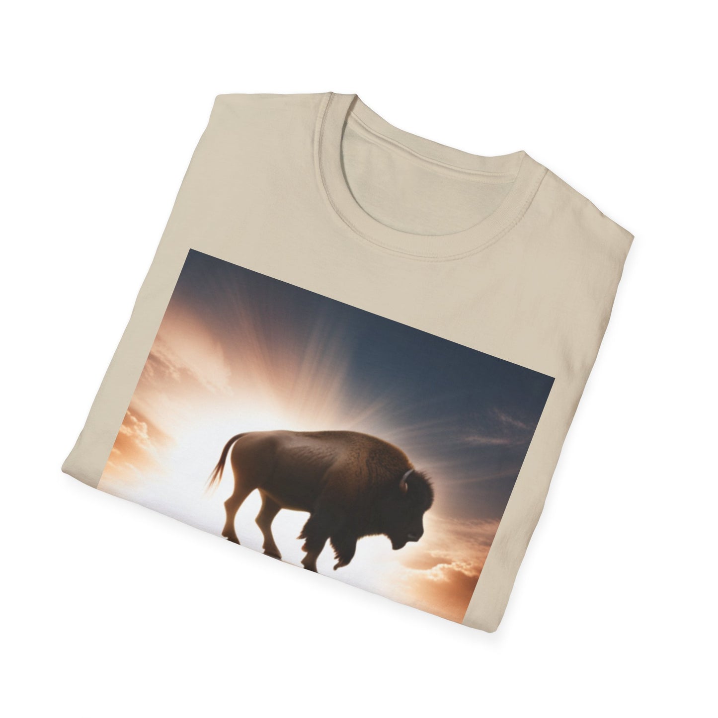 Unisex Softstyle T-Shirt - Wyoming Bison