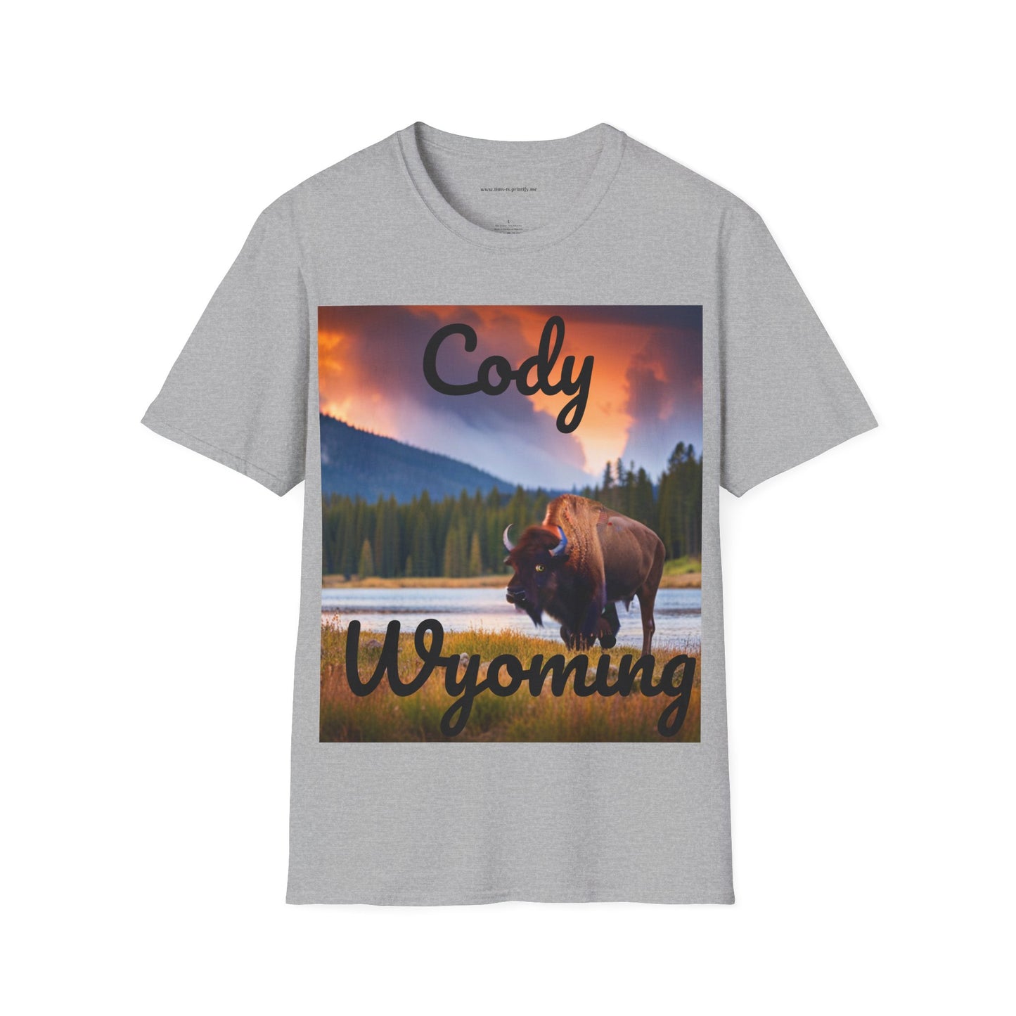 Unisex Softstyle T-Shirt - Cody Bison 1