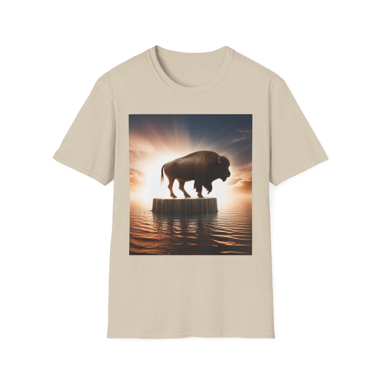 Unisex Softstyle T-Shirt - Wyoming Bison