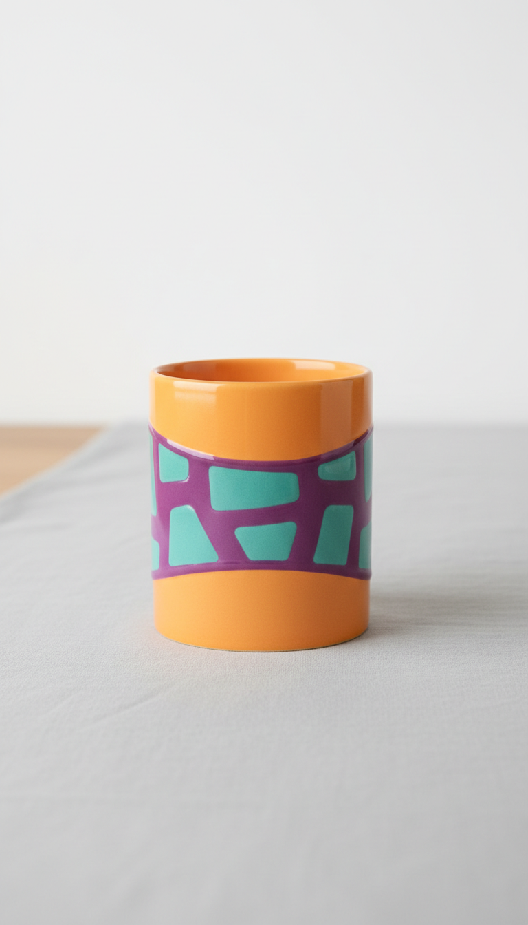 Orange Statement Mug with Meme Print
